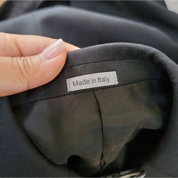 LANVIN Pure Wool Black Blazer 52 - Picture 8 of 8